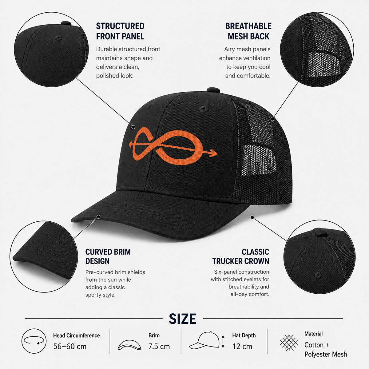 Embroidered 81C Trucker Cap | Teddy EFX