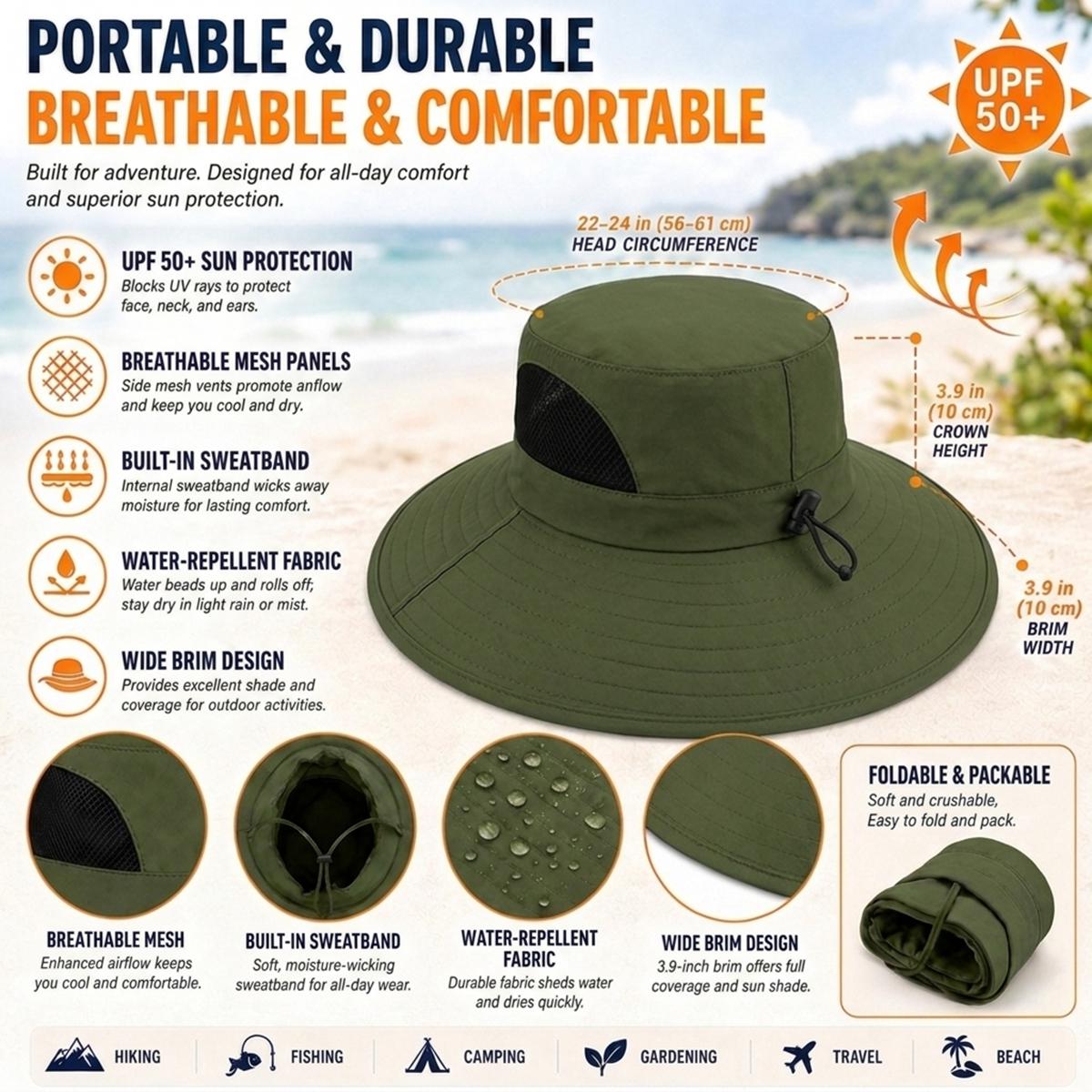 Signature UPF Safari Hat | DELANCEY