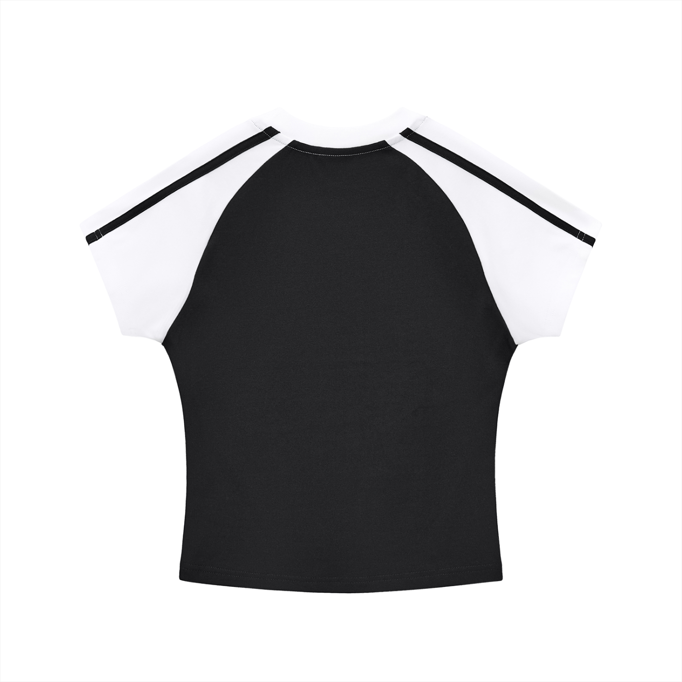 STRIPED COLOR BLOCK RAGLAN 702 TEE