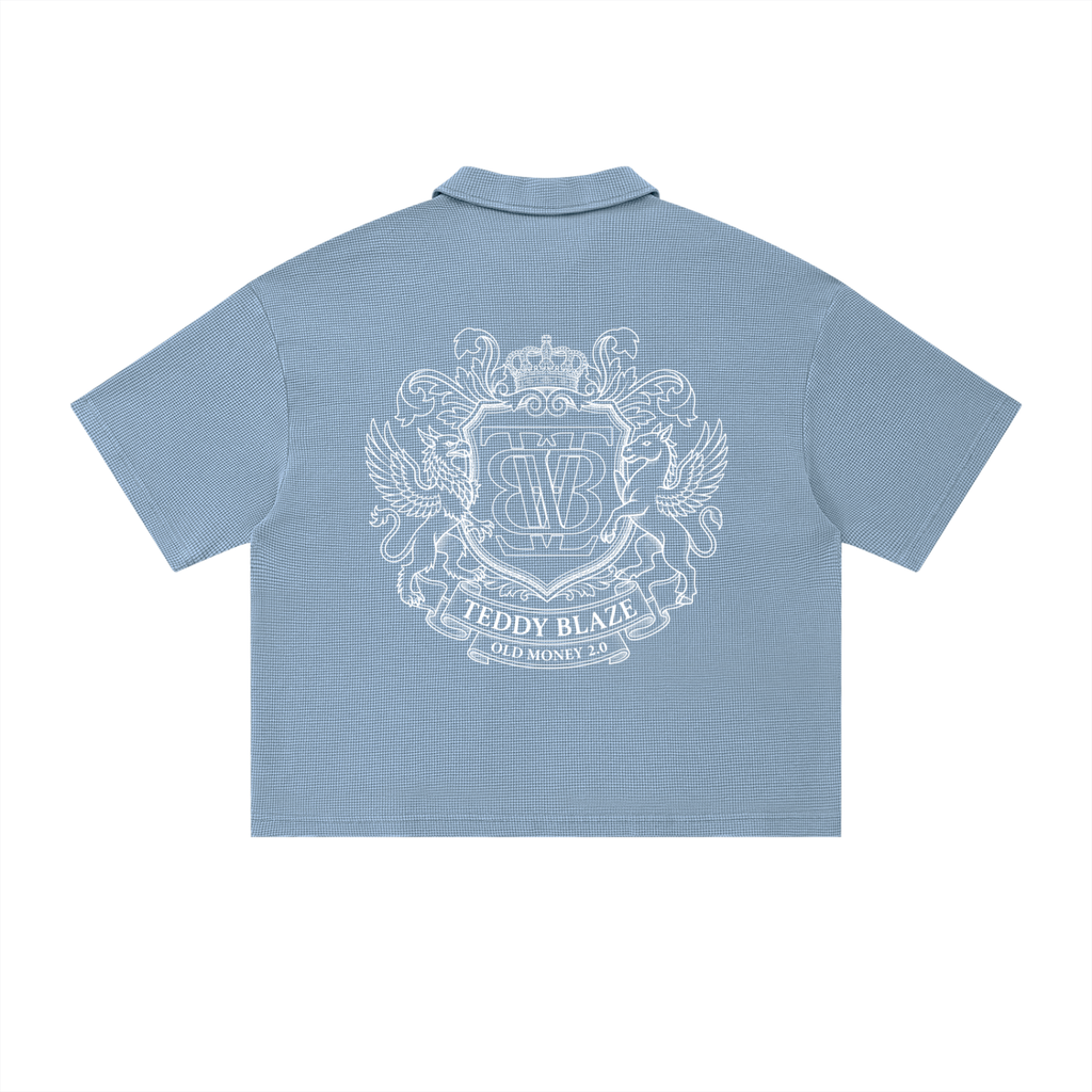 “The Lakecrest Signature” Unisex Waffle Resort Polo