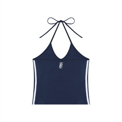 Cachet Coastal Striped Halter Tank
