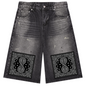 81C Bandana Vintage Wash Denim Shorts | Da Heights