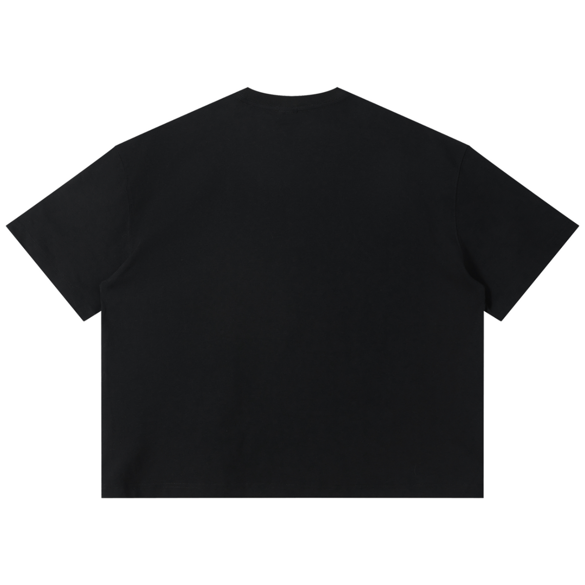 Shop the DaCruz Boxy Tee by Teddy Blaze. 220 GSM cotton-poly oversized drop-shoulder t-shirt with iron cross gothic emblem from TOPS BY TEDDY BLAZE.