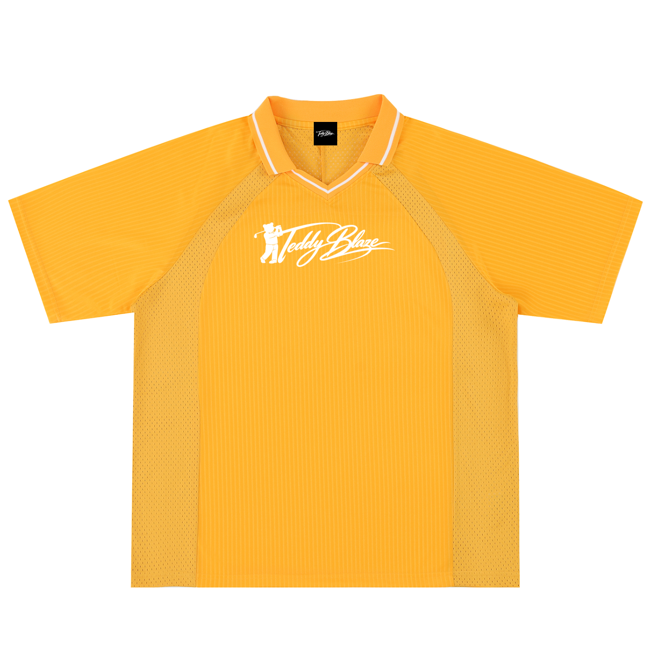 Signature Striped V-Neck Sports Polo