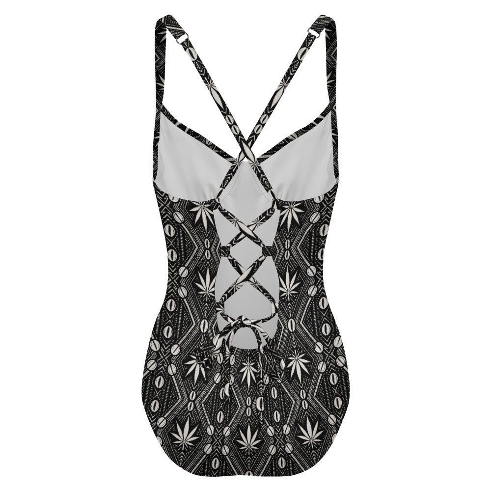 DaChek Back Lace Tie Monokini | WOMEN OF BLAZE