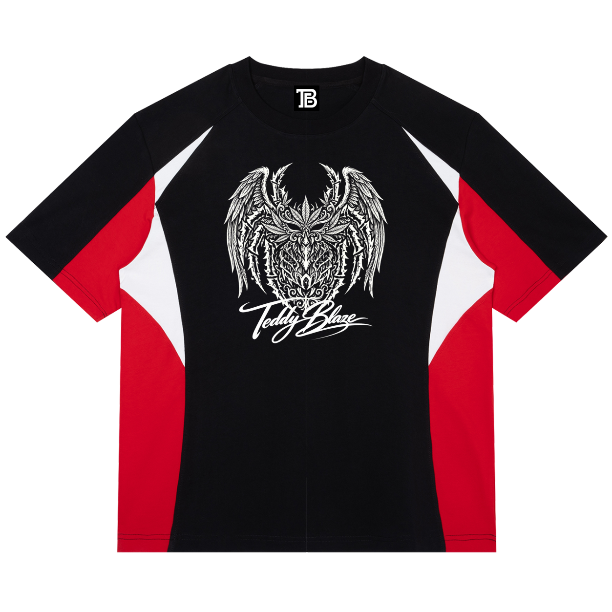 420 Anansi Color Block Raglan T-Shirt | Teddy Blaze University