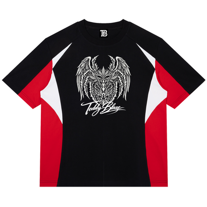 420 Anansi Color Block Raglan T-Shirt | Teddy Blaze University