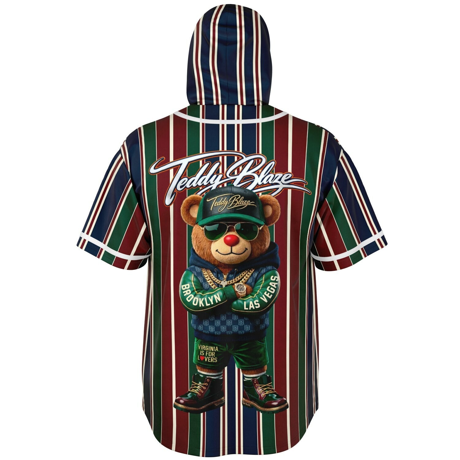 Teddy Lo Striped Hooded Jersey