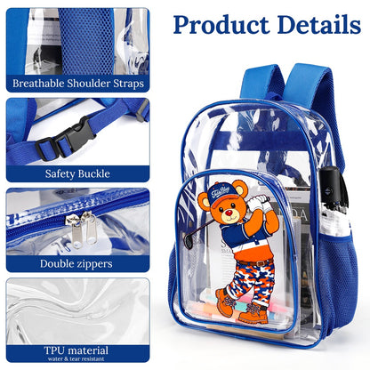 SDB Golfer Clear Backpack | The TBX Chelsea Collection