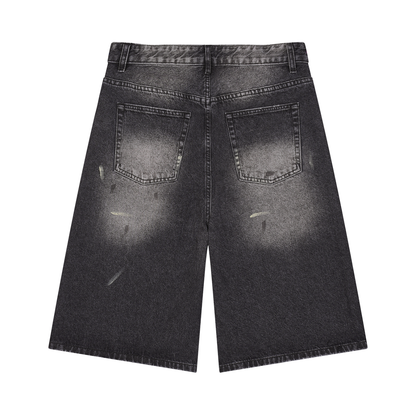 81C Bandana Vintage Wash Denim Shorts | Da Heights