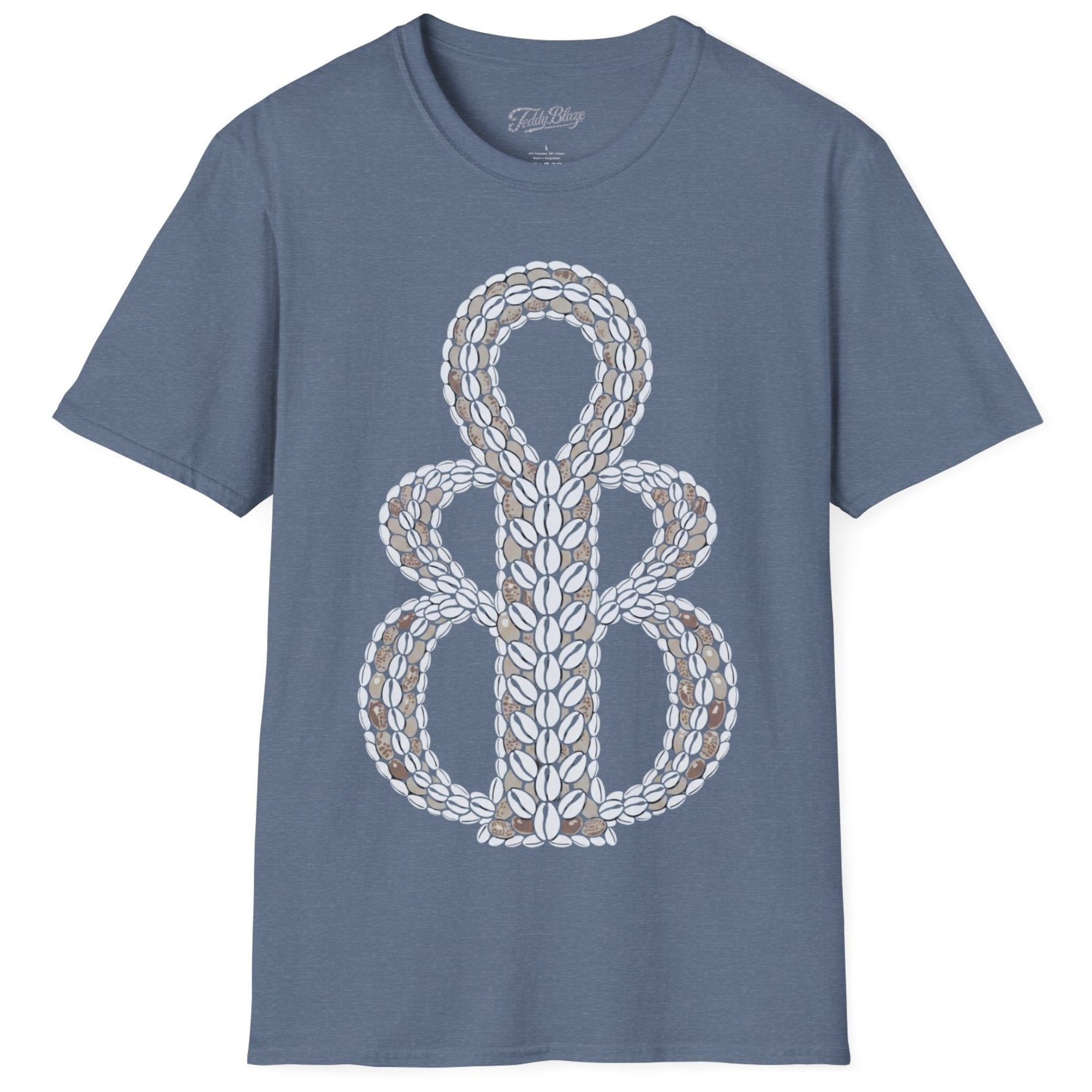 Gray t-shirt with 'Keep Calm and Smoke On' text and graphic on a white background