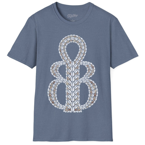 Gray t-shirt with 'Keep Calm and Smoke On' text and graphic on a white background