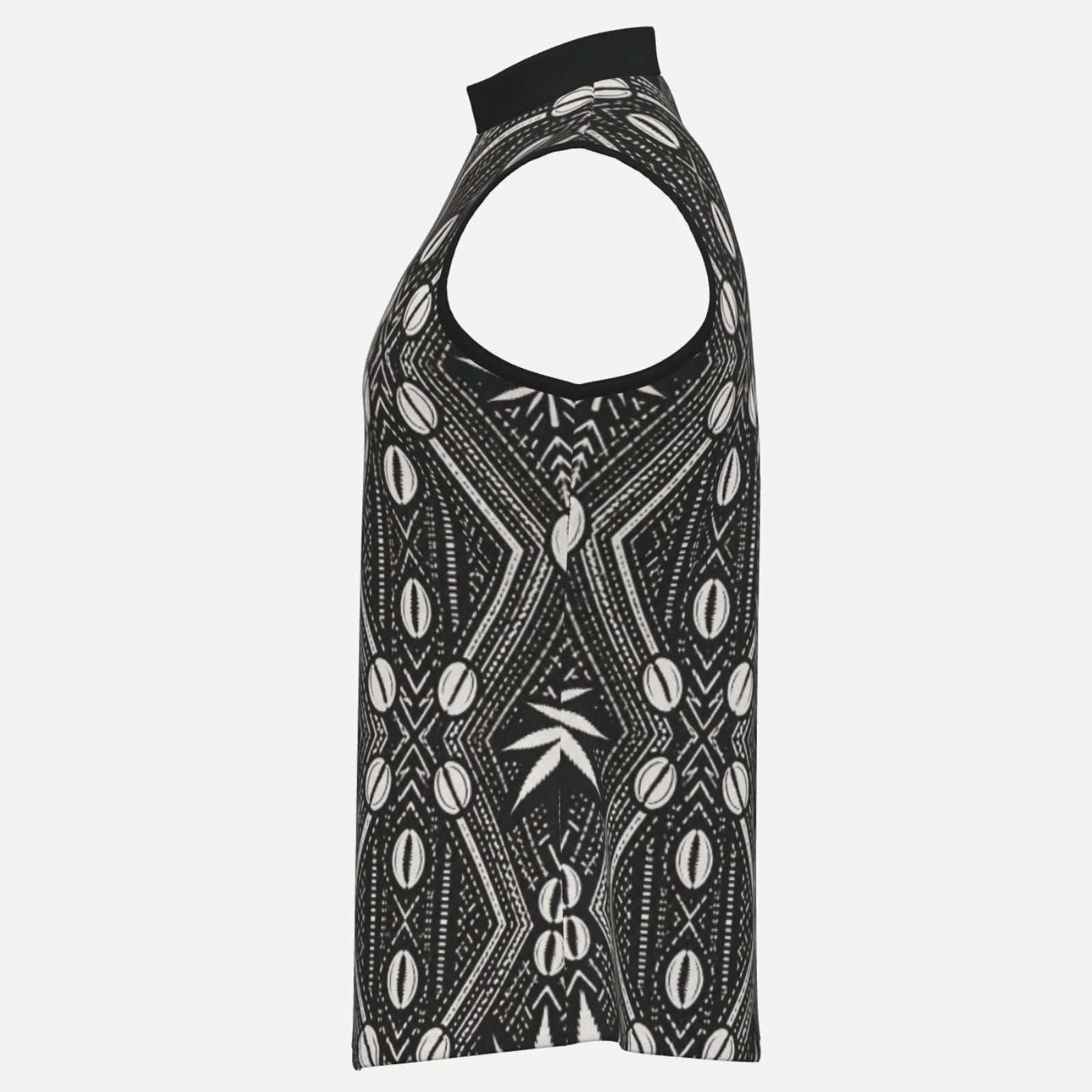 Teddy Blaze Mock Neck Tank in 190 GSM matte stretch fabric, finished with an all-over DaChek™ pattern and DaCruz chest emblem.