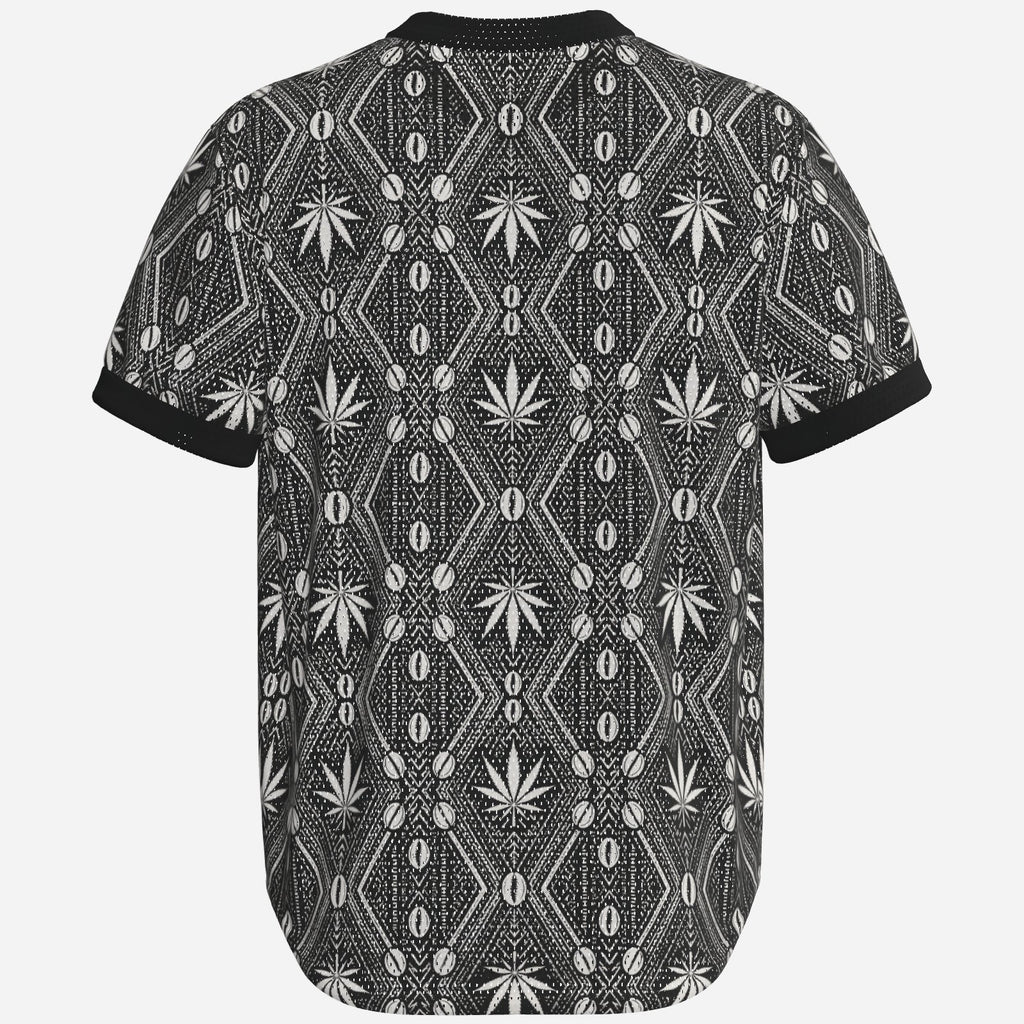 Shop the DaChek V-Neck Sports Tee by Teddy Blaze, crafted in 170 GSM polyester with all-over DaChek and the Teddy Blaze Signature across the chest.