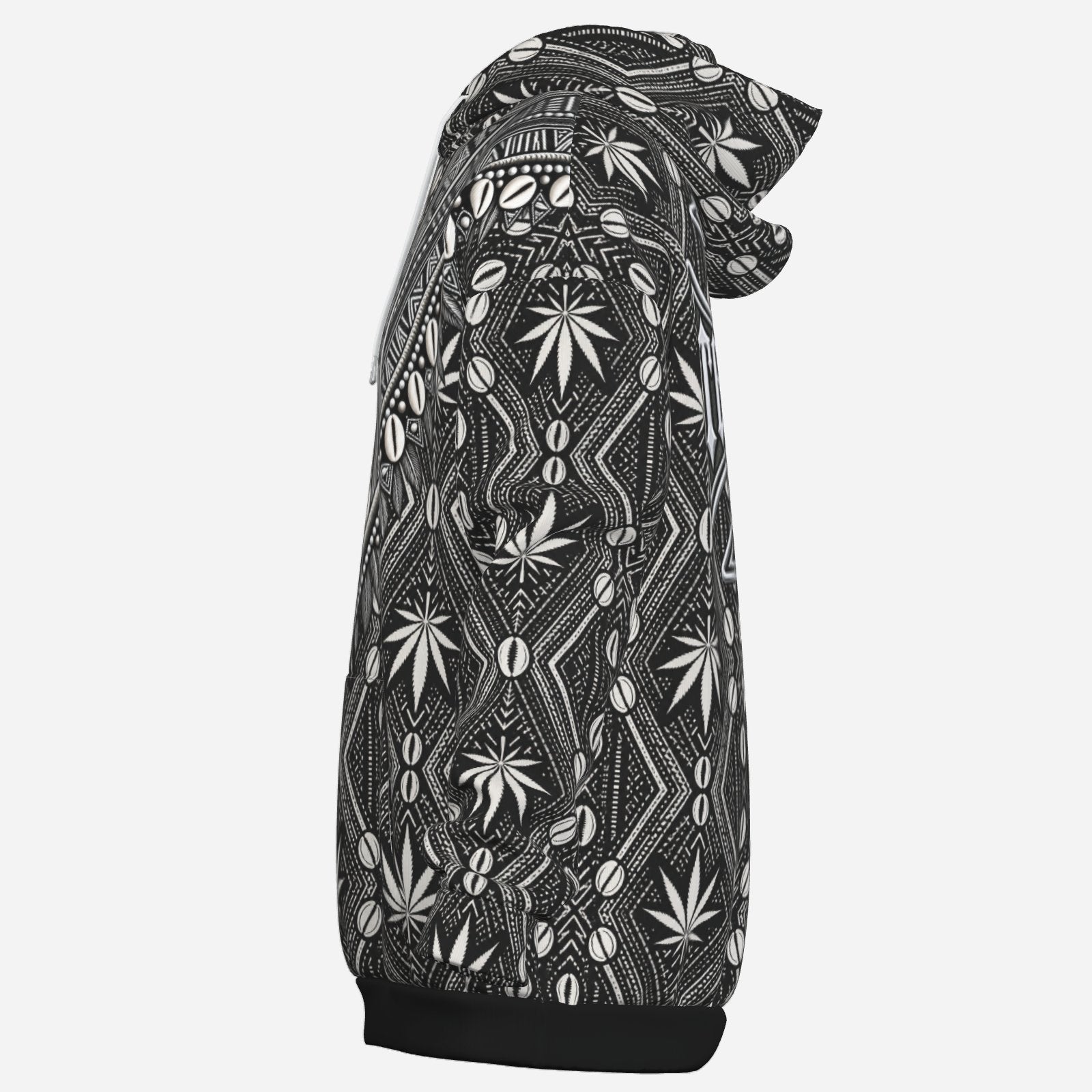 Shop the DaCruzChek Dashiki Hooded Jumper by Teddy Blaze, featuring 200 GSM air-layer fabric, DaChek patternwork and an oversized DaCruz Cross.