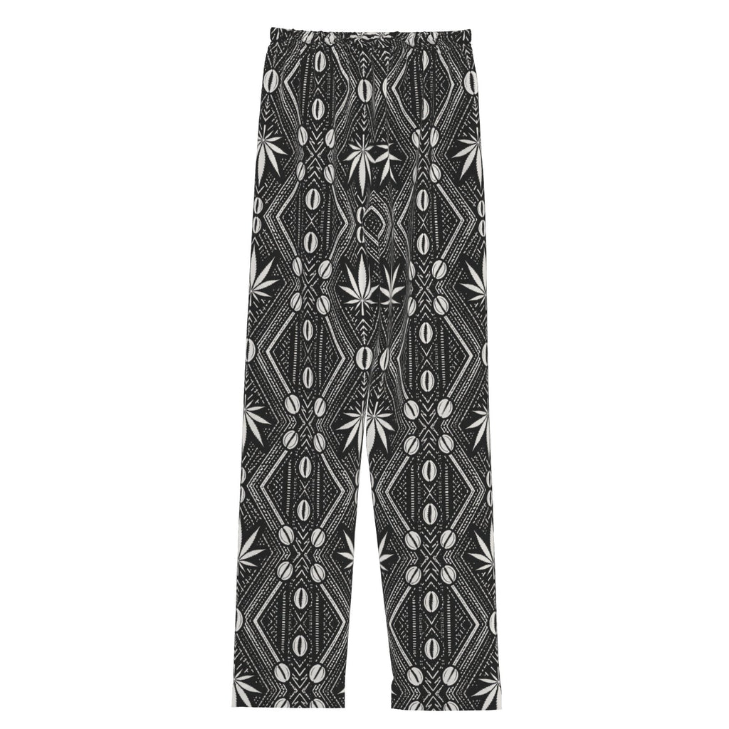 Shop DaChek Lounge Pants by Teddy Blaze, made with 170 GSM four-way stretch fabric and bold black-and-white DaChek patternwork for lounge and travel.