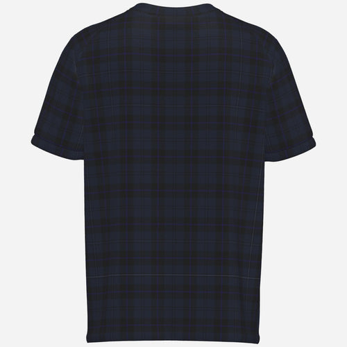 Shop the Teddy Blaze Plaid at Dusk V-Neck Tee, featuring a deep midnight plaid, lightweight stretch fabric and refined everyday styling in sizes S–6XL.