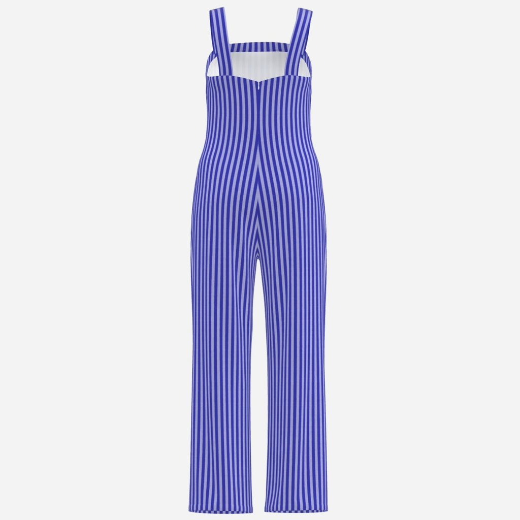 Shop the Seersucker Print Overalls by Teddy Blaze. Breathable scuba-knit wide-leg jumpsuit with classic vertical stripes from THE IVY WOMAN collection.