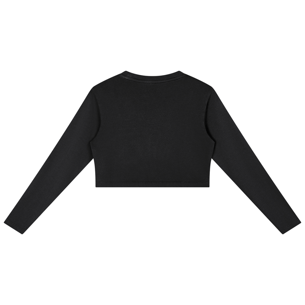 Shop the Iron + Ivy Snow Washed Cropped Cotton Sweatshirt by Teddy Blaze. Mid-weight 280 gsm cotton long-sleeve crop top with vertical seam paneling and upper chest logo.