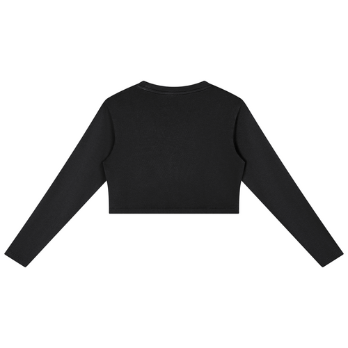 Shop the Iron + Ivy Snow Washed Cropped Cotton Sweatshirt by Teddy Blaze. Mid-weight 280 gsm cotton long-sleeve crop top with vertical seam paneling and upper chest logo.