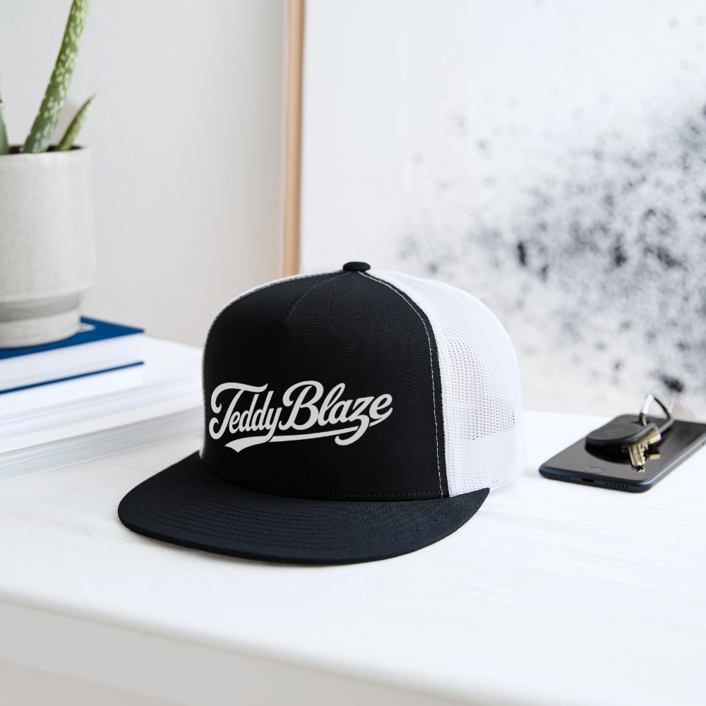 Signature Trucker Hat | MEN OF BK - black/white