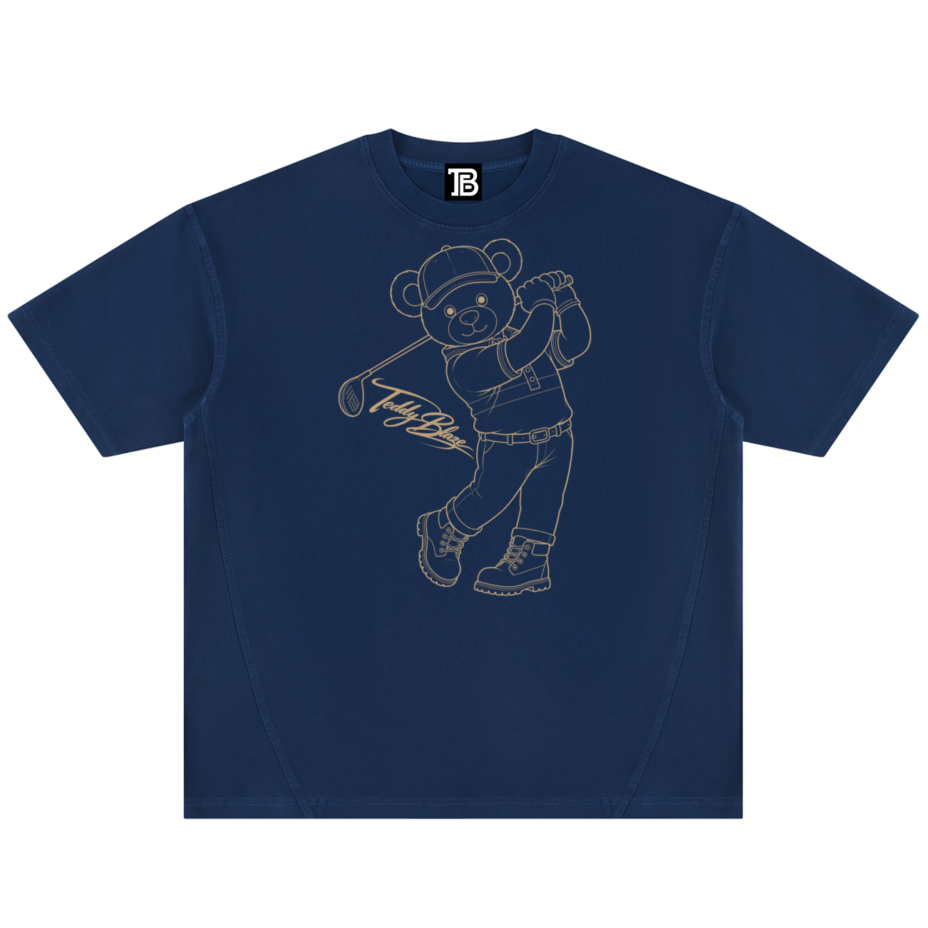SDB Signature Vintage Wash Paneled Tee | Teddy Blaze University