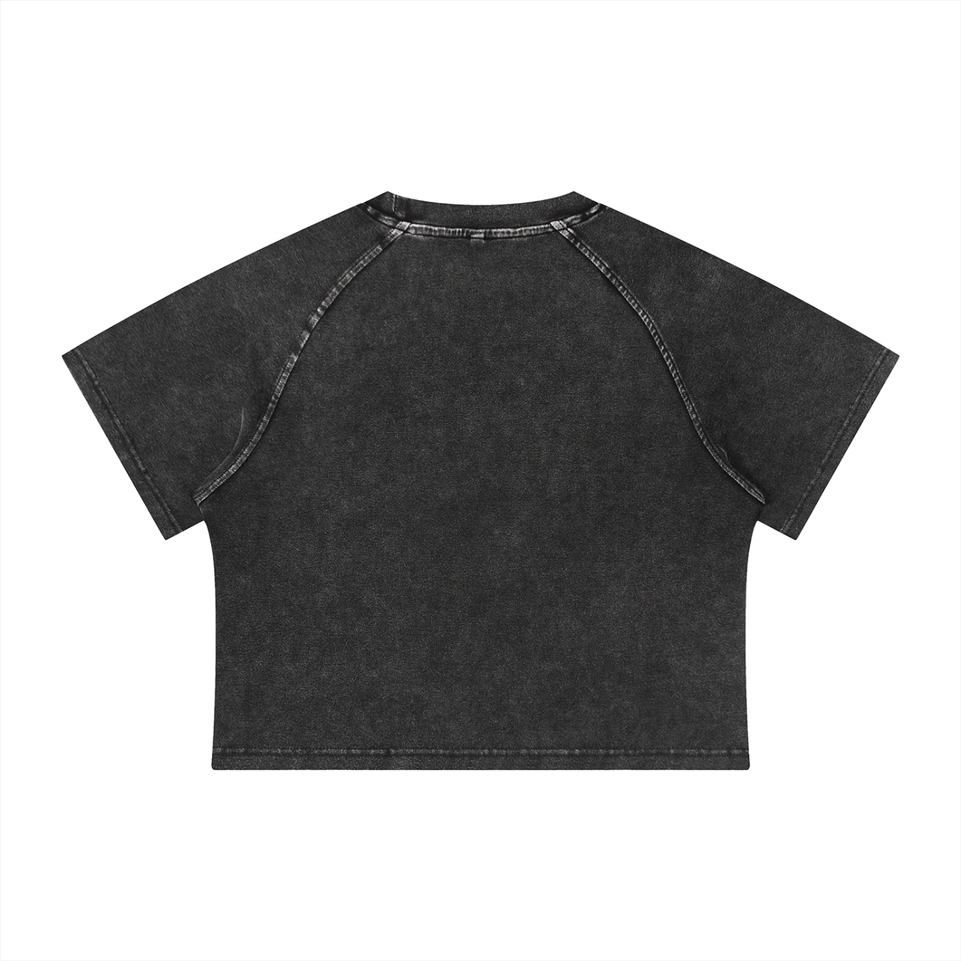 GraphX Mineral Wash Raglan Crop Top