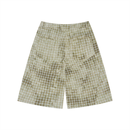 81C Vintage Wash Plaid Shorts | 81C