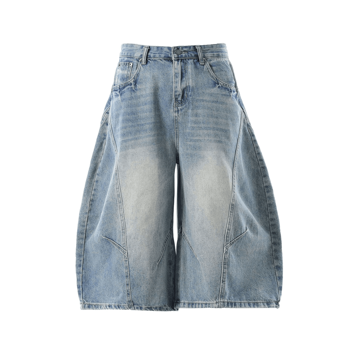 Signature Wide Leg Denim Jorts | The BK Collection