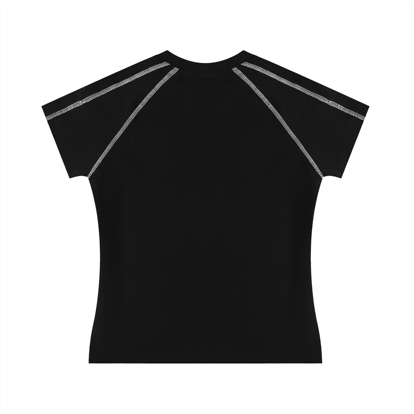 Kanji Contrast Stitch Raglan Tee