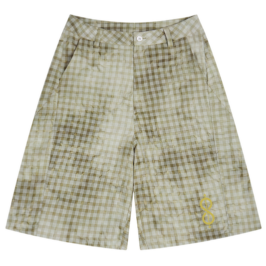 81C Vintage Wash Plaid Shorts | 81C