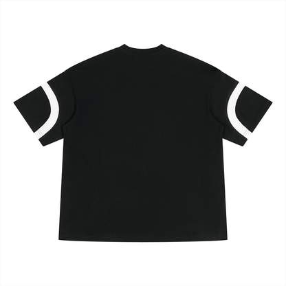 81C Panel Block V-Neck Tee | Da Heights