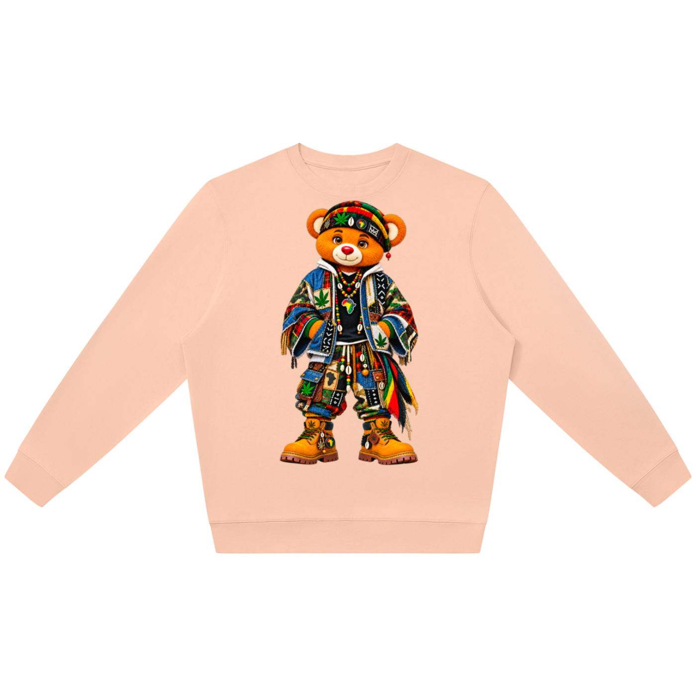 Shop the Teddy Blaze Boho ENY Oversized Jumper featuring Teddy Blaze Boho, relaxed unisex styling and signature East New York-inspired artwork.