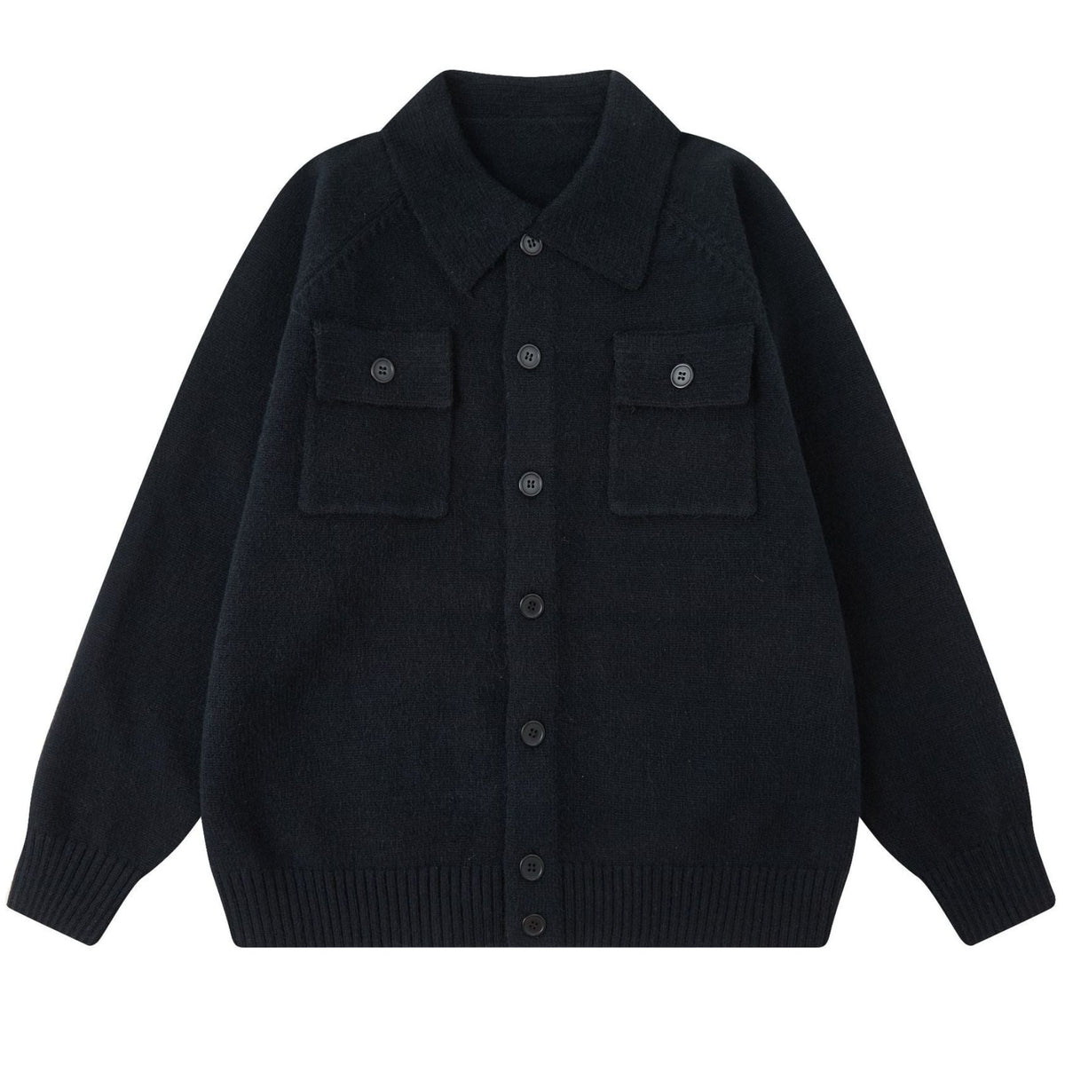 Shop the Iron + Ivy Knit Utility Shirt Jacket by Teddy Blaze. Heavyweight heather grey knit shirt jacket featuring dual chest flap pockets and a point collar.