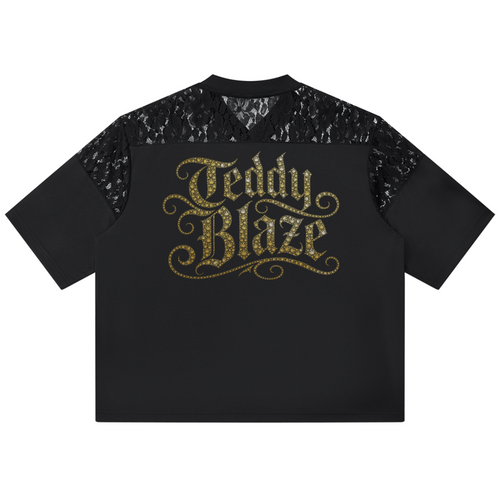 3rd Eye Lace Panel V-Neck Tee | VERY TEDDY