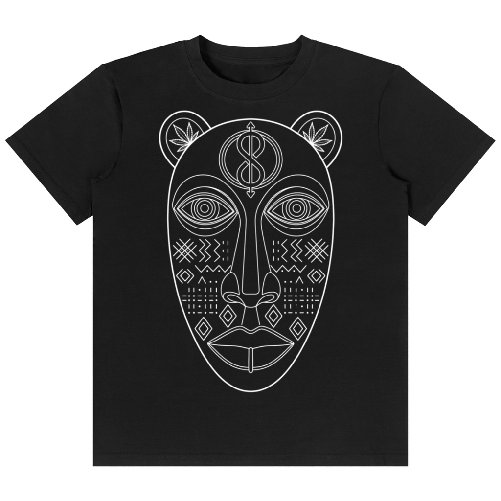 Black t-shirt with 'zerosix' logo on a white background