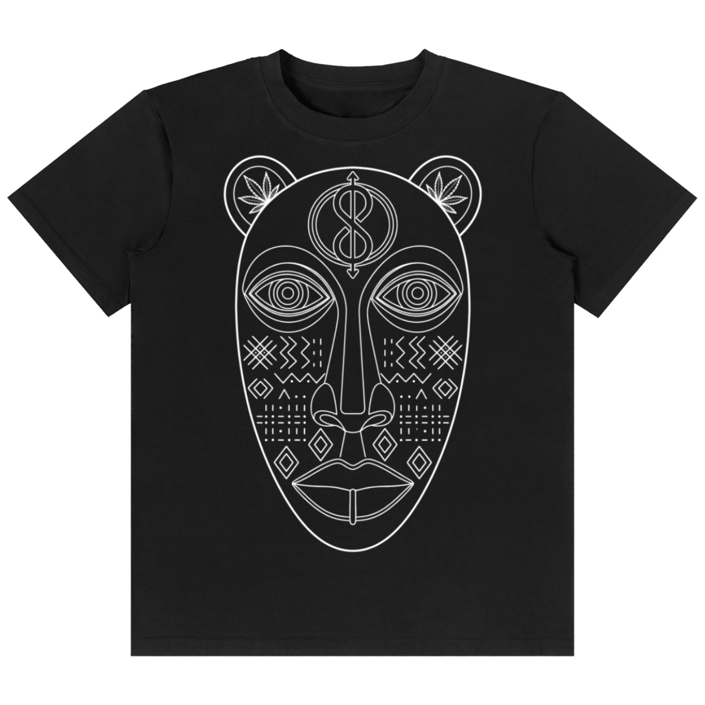 Black t-shirt with 'zerosix' logo on a white background