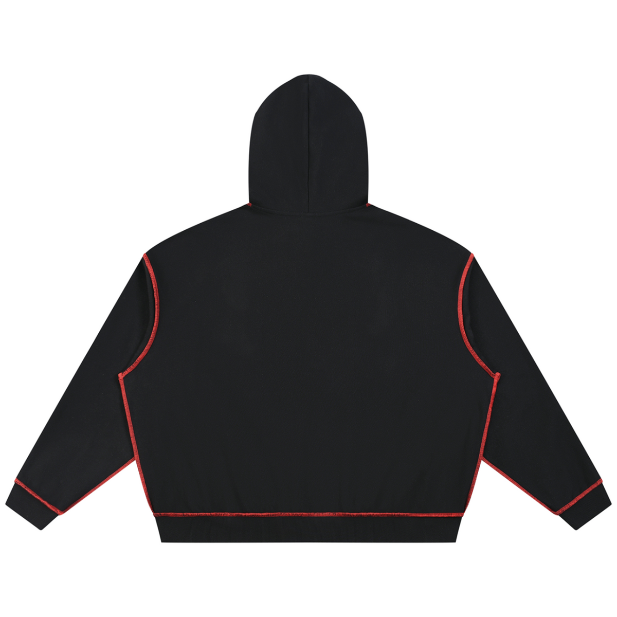 Elevate your statement hoodie collection with the House of Teddy Blaze I Love Teddy Blaze Topstitch Box Cut Fleece Hoodie. Black 420 gsm fleece, contrast red topstitch seams, boxy fit, and iconic red heart graphic. Shop NYC to Vegas style.