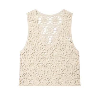 Coastal Crochet Vest | BLK IVY WOMEN