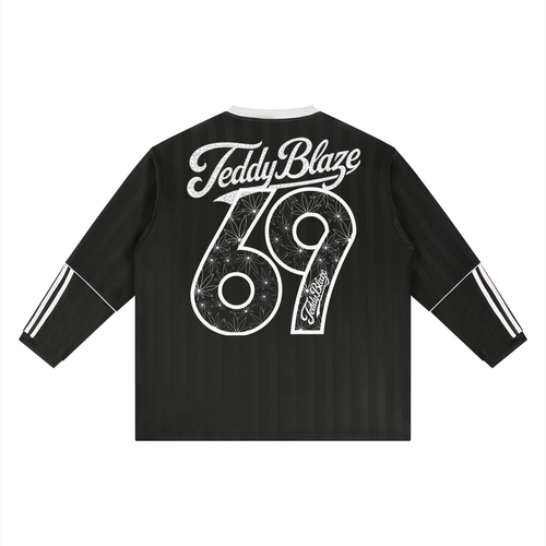 69 Striped Soccer Jersey | AFRODEMIA