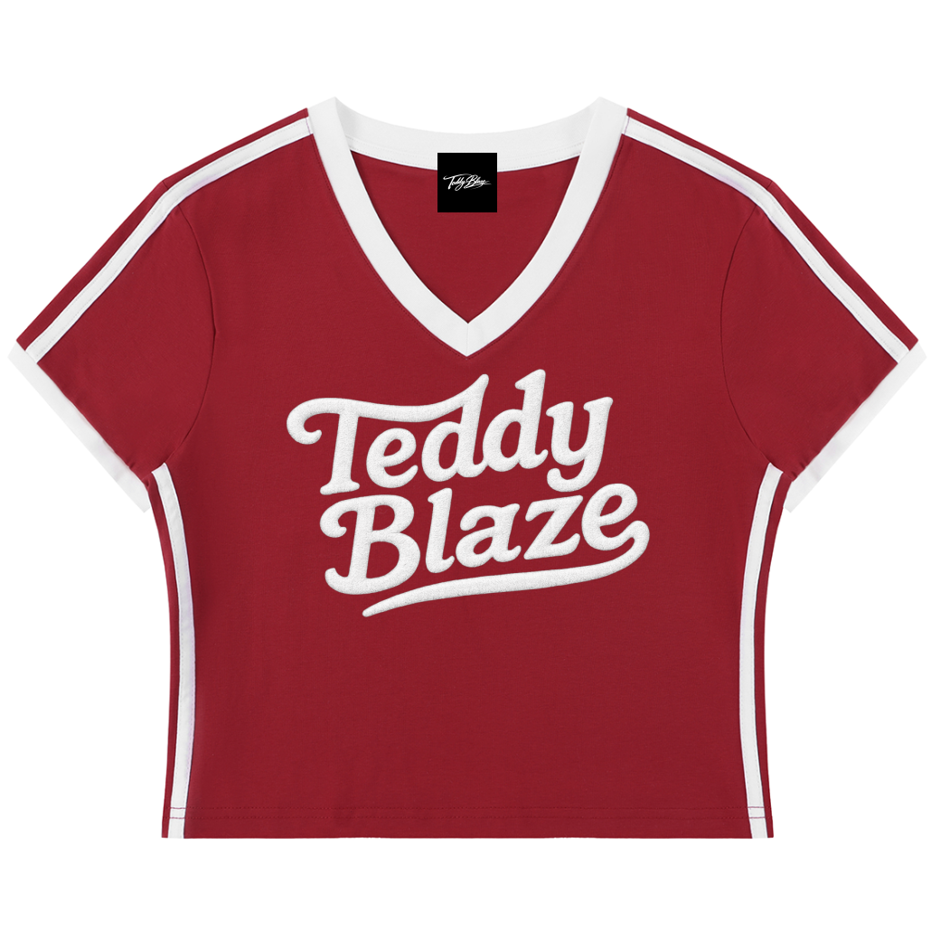 Van Blaze V-Neck Cropped Tee