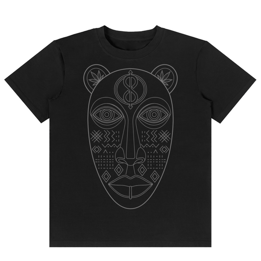 Black t-shirt with 'zerosix' logo on a white background