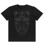 Black t-shirt with 'zerosix' logo on a white background