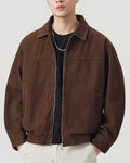 American Style Coffee Zip Jacket