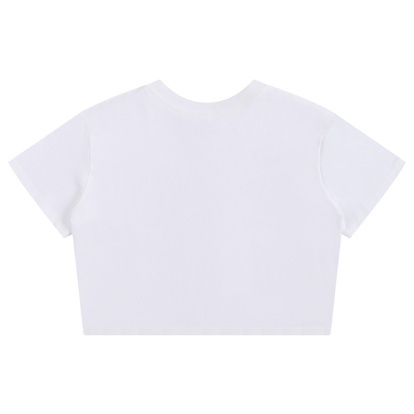 Shop the Teddy Blaze Signature Seamless Baby Tee, a cropped 100% cotton women’s tee featuring the house’s colorful AfroBohemian patchwork wordmark.