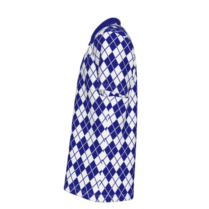 Argyle Azure Camp Shirt | IVY LABEL