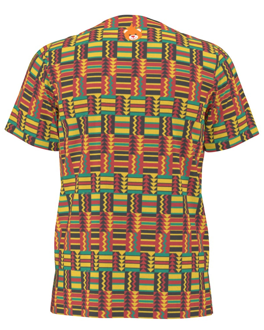 Shop the Iron + Ivy Heritage Kente Dashiki Top by Teddy Blaze. Men’s loose-fit short-sleeve dashiki top featuring vibrant Ghanaian Kente cloth geometric prints and a split V-neckline.