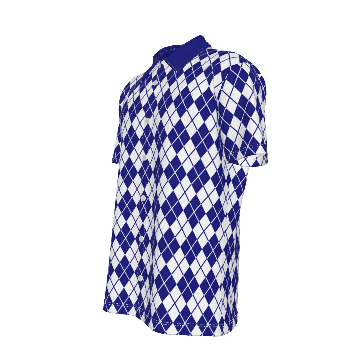 Argyle Azure Camp Shirt | IVY LABEL