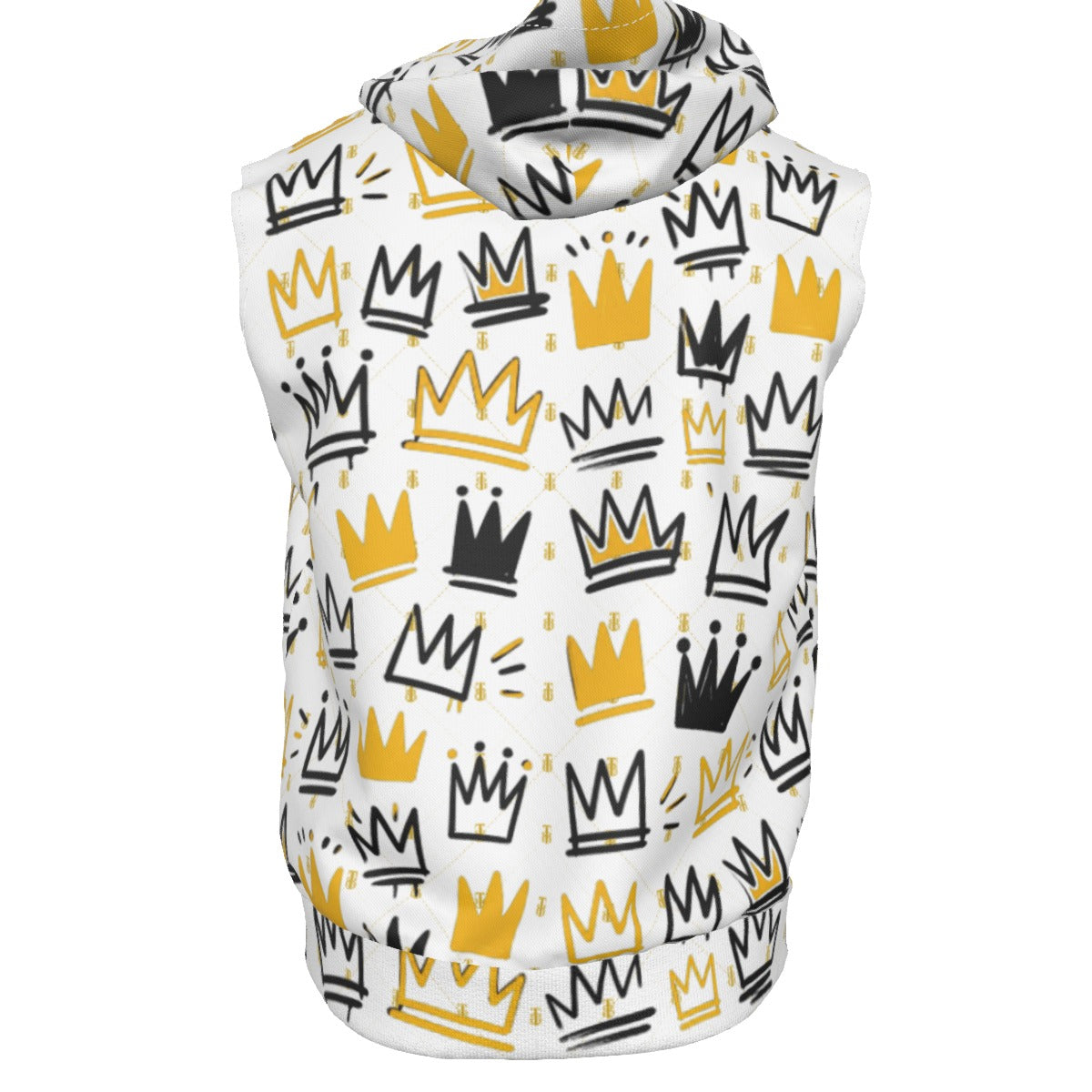 Basqui Crown Sleeveless Zip Up Hoodie | AFRO ANIME