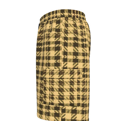 Gilded Brownstone Tweed — Field Ledger Drawstring Cargo Shorts
